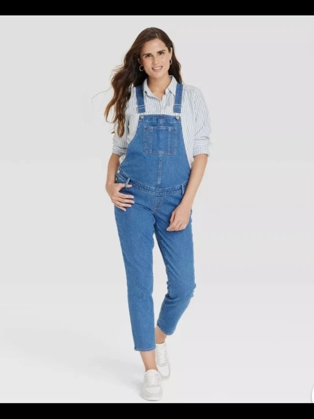 Isabel Maternity by Ingrid & Isabel Blue Denim Maternity Overalls